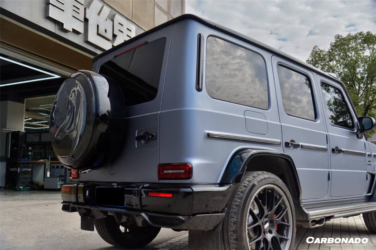 Borde trasero de fibra de carbono seco estilo TC para Mercedes Benz G63 AMG W464 G-Wagon 2018-2024 Carbonado