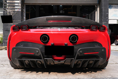 Carbonado OE Style Autoclave Carbon Fiber Rear Diffuser | 2020-UP Ferrari SF90 Stradale