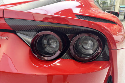Carbonado 2017-2026 Ferrari 812 Superfast OEM Style Dry Carbon Fiber Tail Lights Surround Satellites
