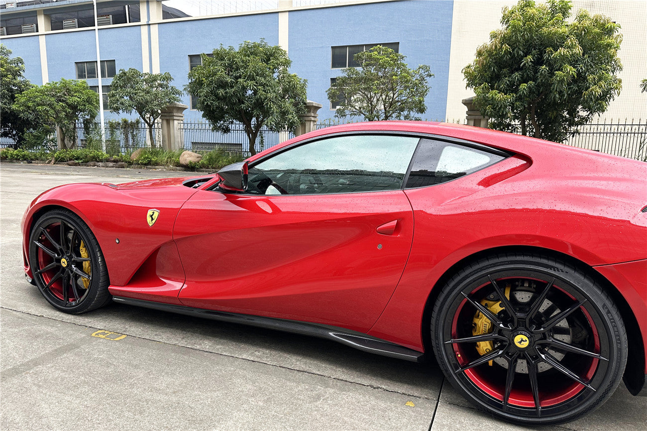 Carbonado 2017-2026 Ferrari 812 Superfast GTS OEM Style Dry Carbon Fiber Side Skirts