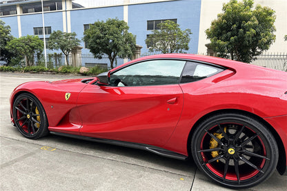 Carbonado 2017-2026 Ferrari 812 Superfast GTS OEM Style Dry Carbon Fiber Side Skirts