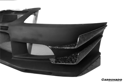 Carbonado VTC Style Front Bumper | 2003-2006 Mitsubishi Evo 7/8/9