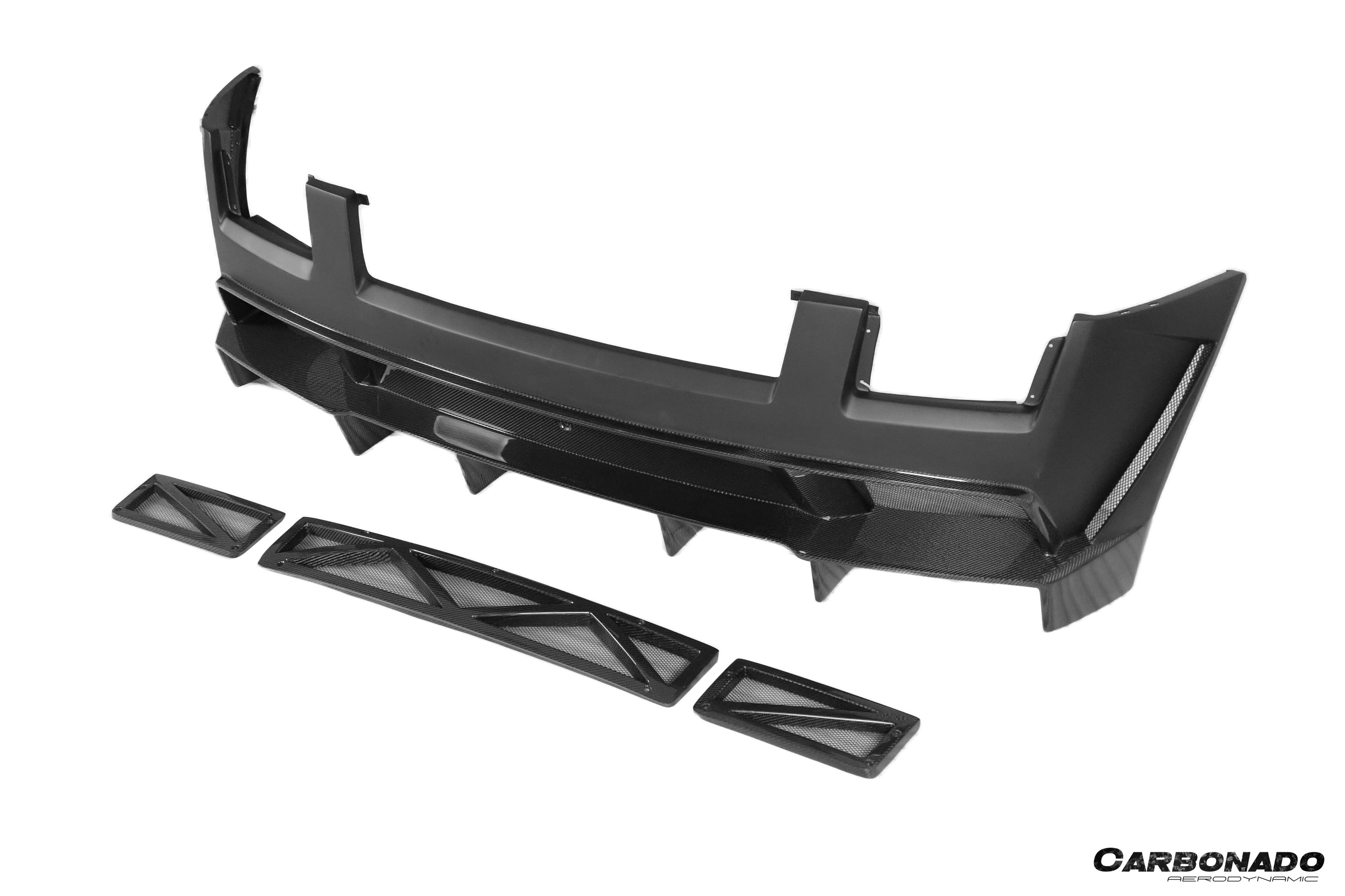 Carbonado VF Style Rear Bumper | 2004-2008 Lamborghini Gallardo, Gallardo SE, Superleggera
