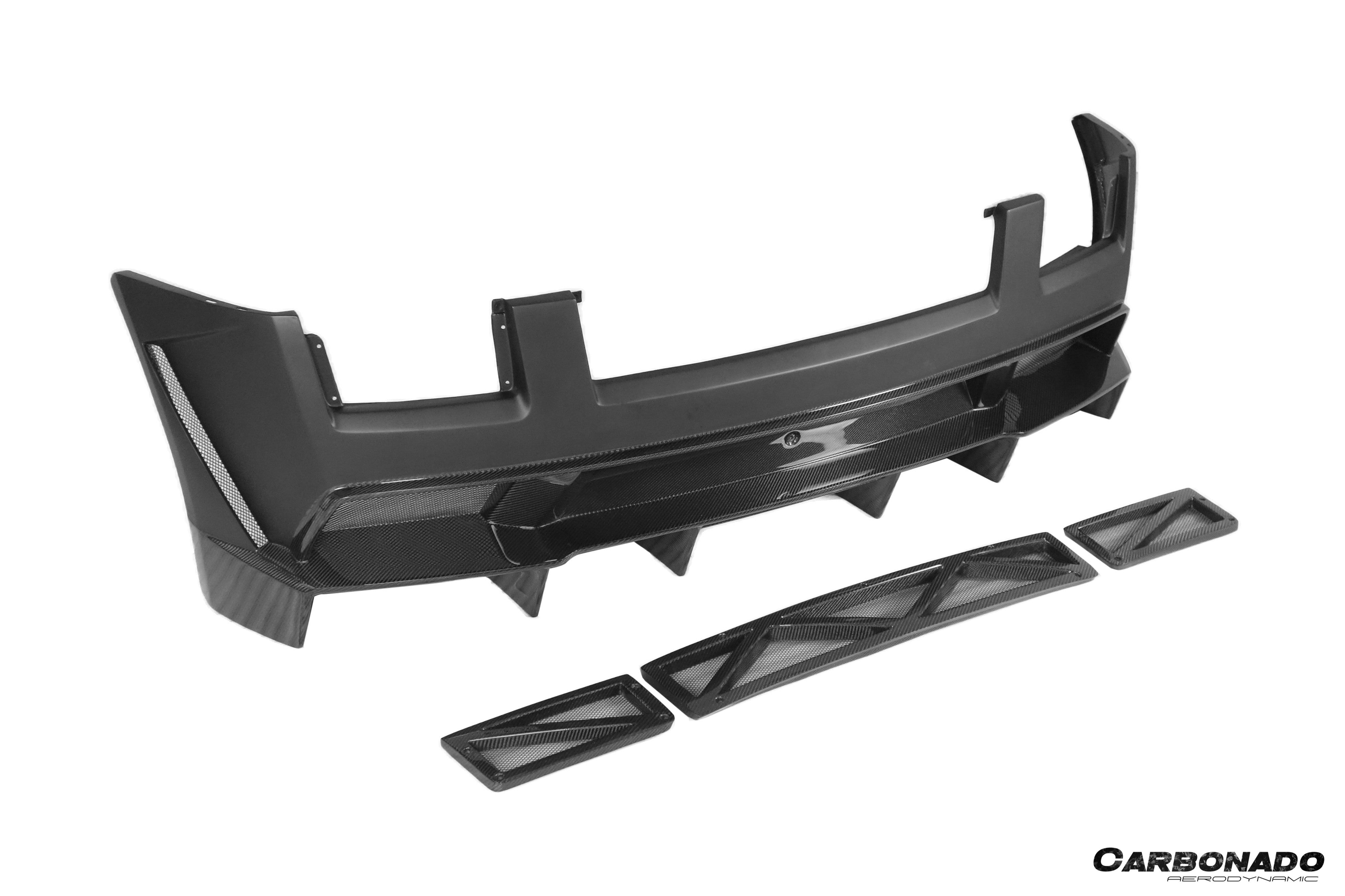 Carbonado VF Style Rear Bumper | 2004-2008 Lamborghini Gallardo, Gallardo SE, Superleggera