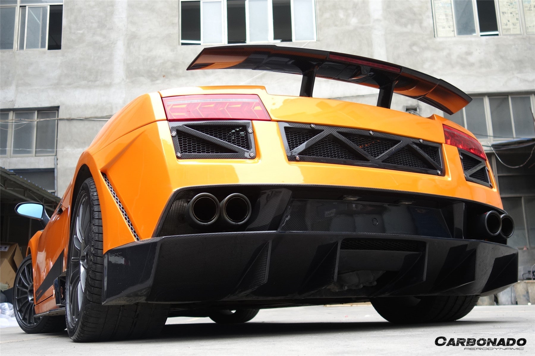 Carbonado VF Style Rear Bumper | 2004-2008 Lamborghini Gallardo, Gallardo SE, Superleggera