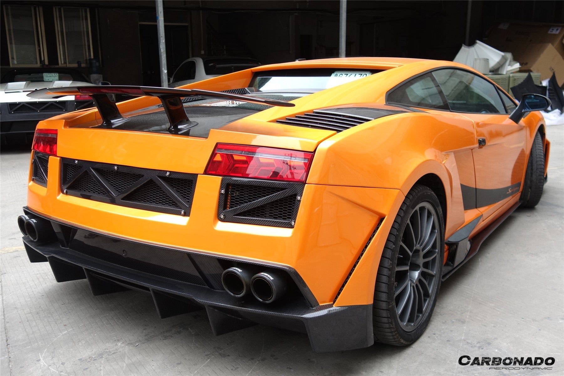 Carbonado VF Style Rear Bumper | 2004-2008 Lamborghini Gallardo, Gallardo SE, Superleggera