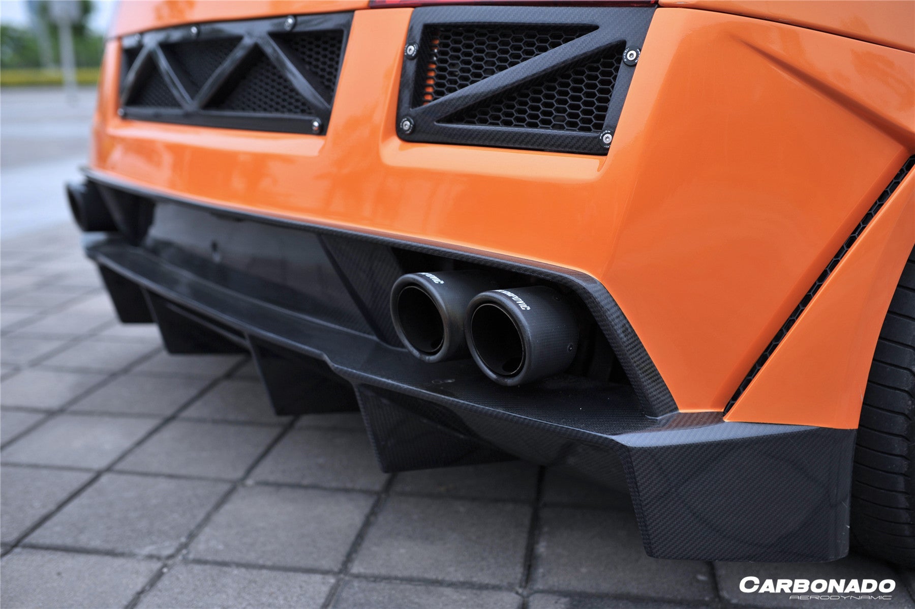 Carbonado VF Style Rear Bumper | 2004-2008 Lamborghini Gallardo, Gallardo SE, Superleggera