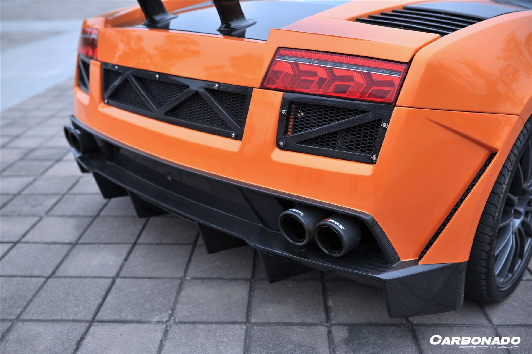 Carbonado VF Style Rear Bumper | 2004-2008 Lamborghini Gallardo, Gallardo SE, Superleggera