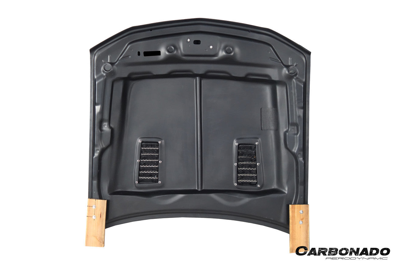 Carbonado 2007-2009 Ford Mustang GT500 Black Mamba BMC3 Style Hood