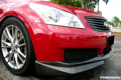 Carbonado 2007-2009 Infiniti G35 G37 Sedan JP Style Front Lip
