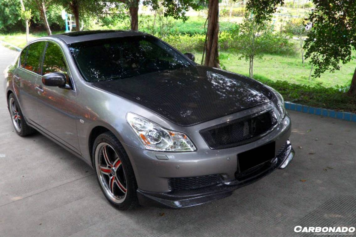 Carbonado 2007-2009 Infiniti G35 G37 Sedan JP Style Front Lip