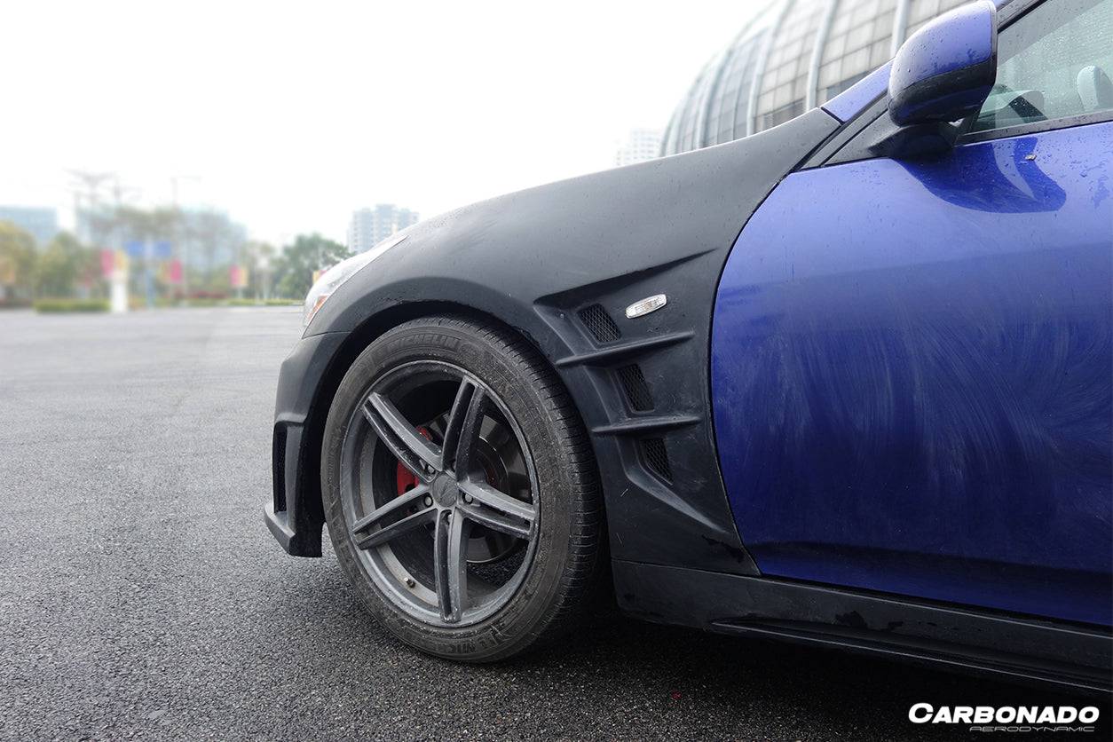Guardabarros estilo ELT para Infiniti G25, G35 y G37 Sedán Carbonado 2007-2013