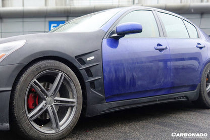 Carbonado 2007-2013 Infiniti G25 G35 G37 Sedan ELT Style Side Skirts