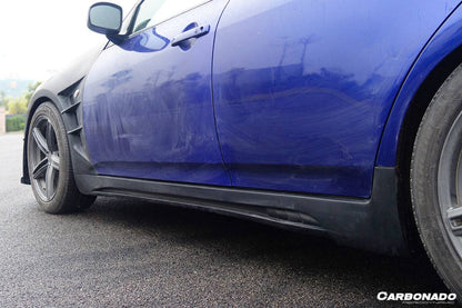Carbonado 2007-2013 Infiniti G25 G35 G37 Sedan ELT Style Side Skirts