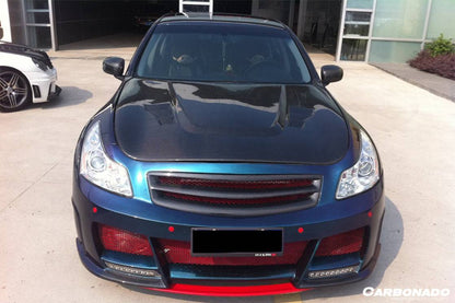 Carbonado 2007-2009 Infiniti G35 G37 Sedan BS Style Hood
