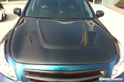 Carbonado 2007-2009 Infiniti G35 G37 Sedan BS Style Hood