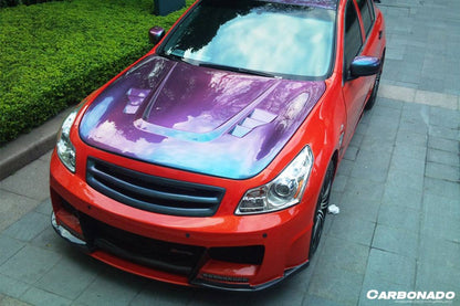 Carbonado 2007-2009 Infiniti G35 G37 Sedan BS Style Hood