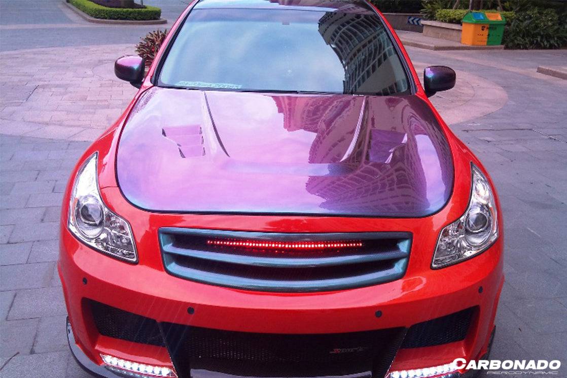 Carbonado 2007-2009 Infiniti G35 G37 Sedan BS Style Hood