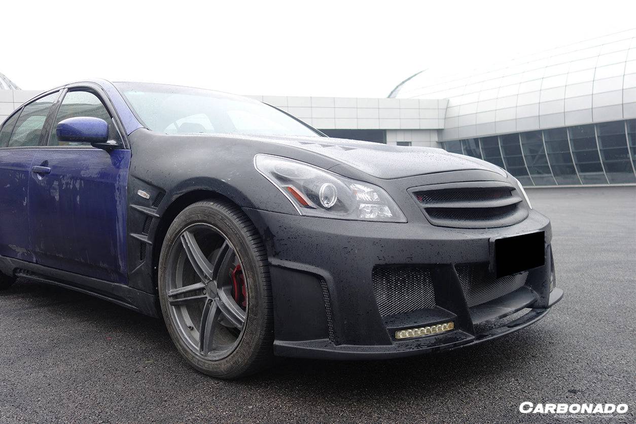 Guardabarros estilo ELT para Infiniti G25, G35 y G37 Sedán Carbonado 2007-2013