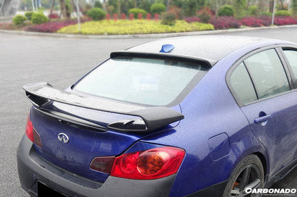 Carbonado 2007-2013 Infiniti G25 G35 G37 Sedan BS Style Roof Spoiler