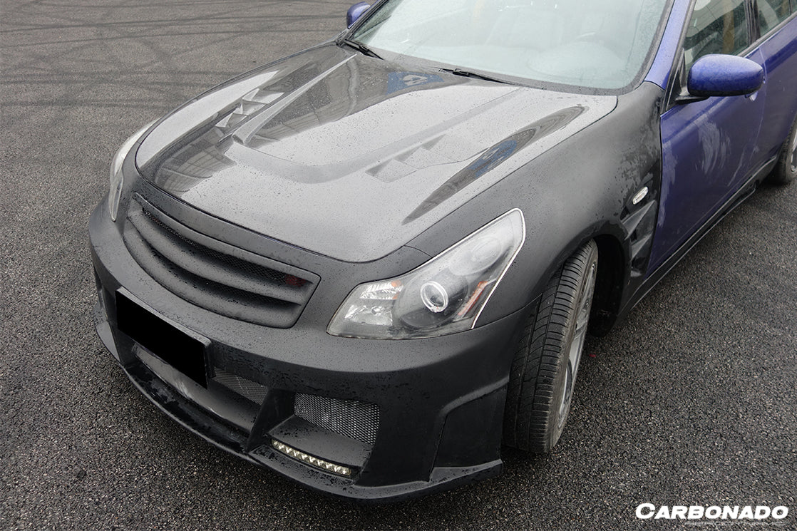 Carbonado 2007-2009 Infiniti G35 G37 Sedan BS Style Hood
