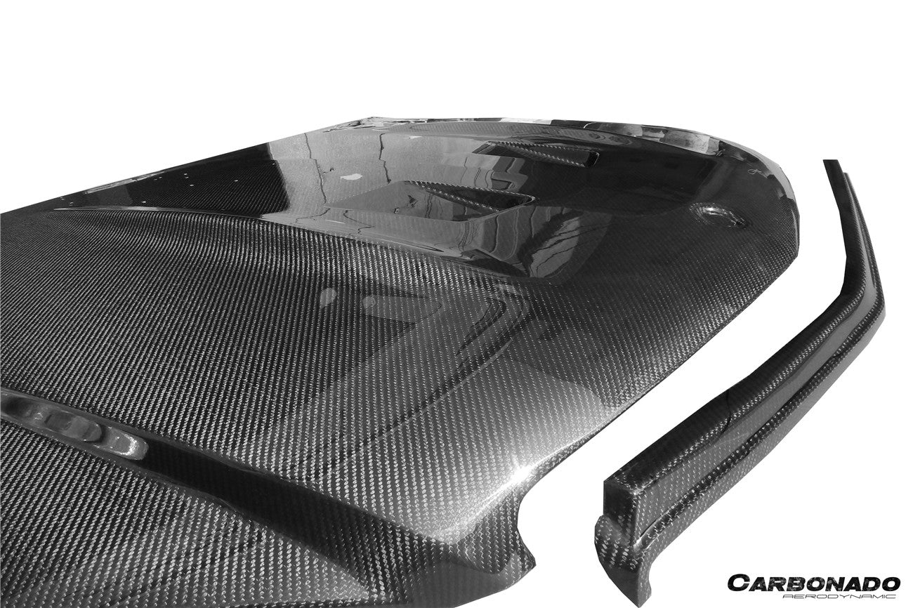 Carbonado 2008-2011 Mercedes Benz W204 C63 AMG BK Style HOOD