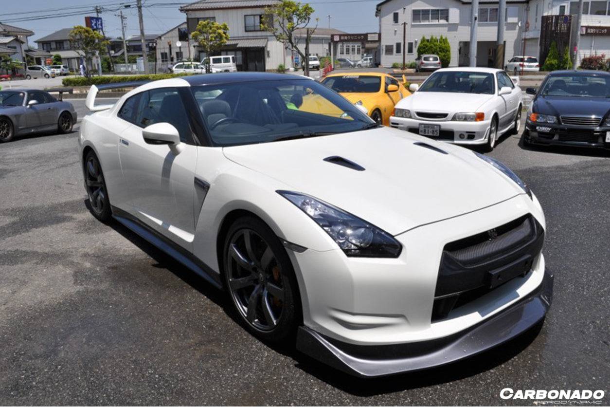 Carbonado AMS Style Carbon Fiber Front Lip | 2008-2011 Nissan GTR R35