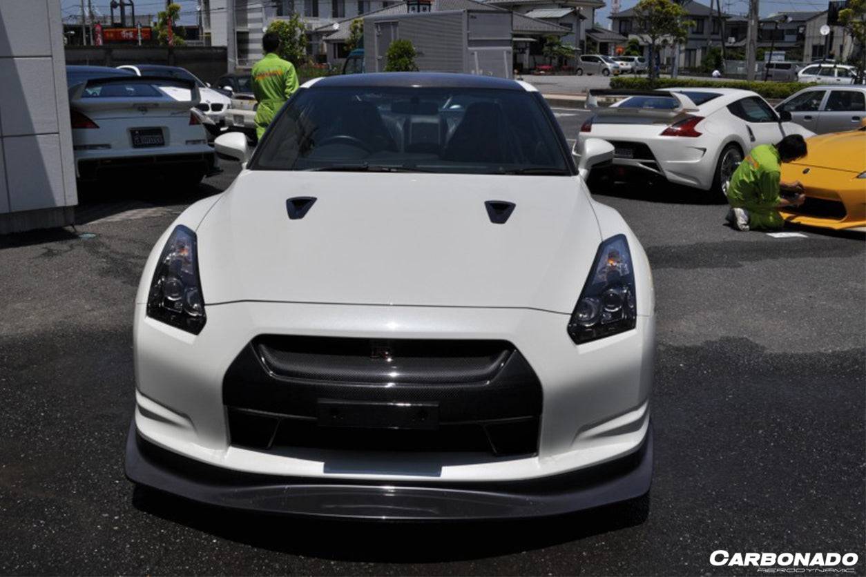 Carbonado AMS Style Carbon Fiber Front Lip | 2008-2011 Nissan GTR R35