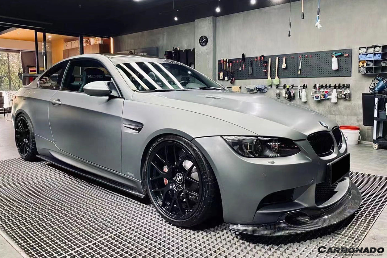 Carbonado 2008-2012 BMW M3 E90  E92  E93 GT4 Style Carbon Fiber Lip