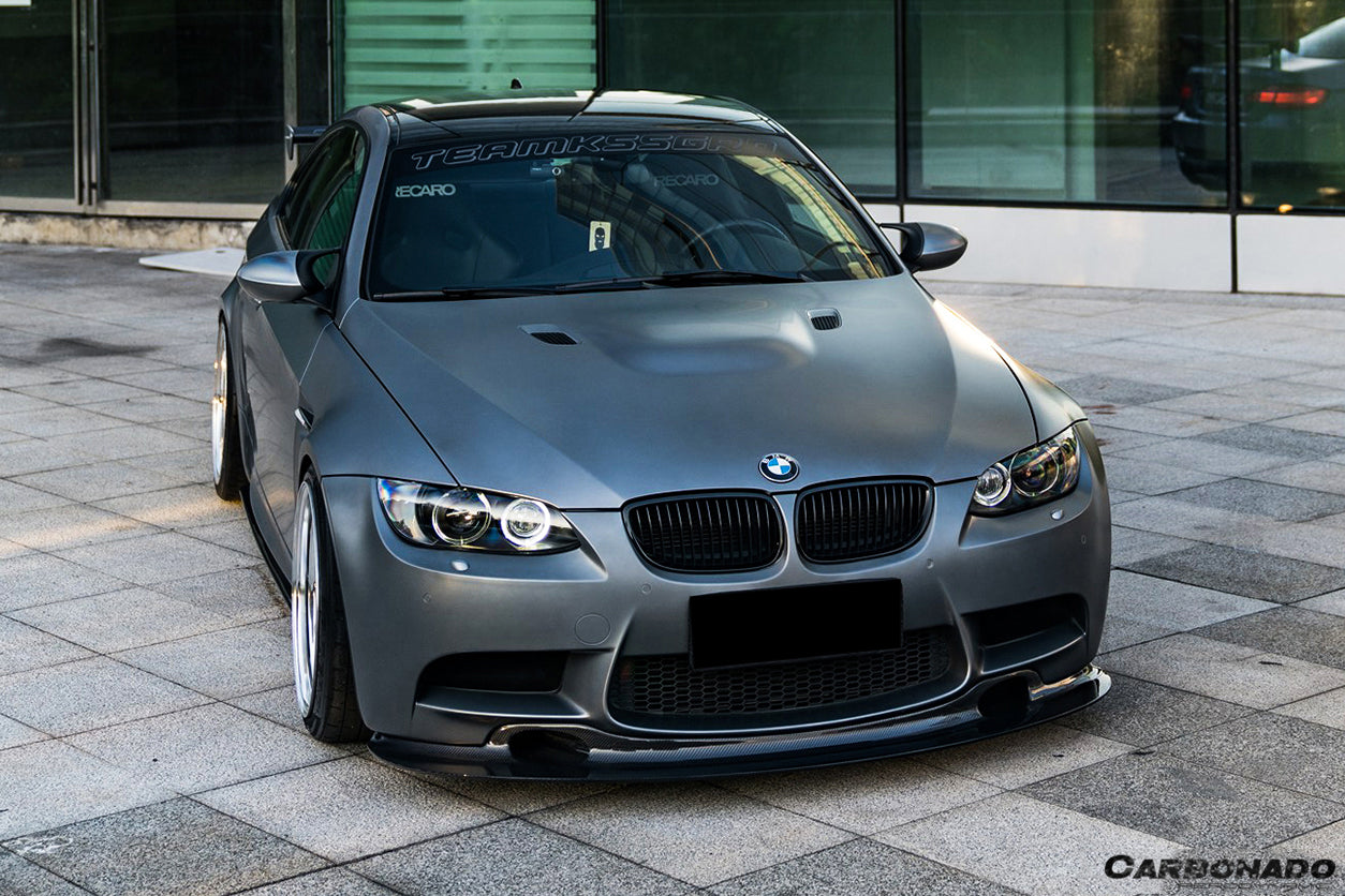 Carbonado 2008-2012 BMW M3 E90  E92  E93 GT4 Style Carbon Fiber Lip