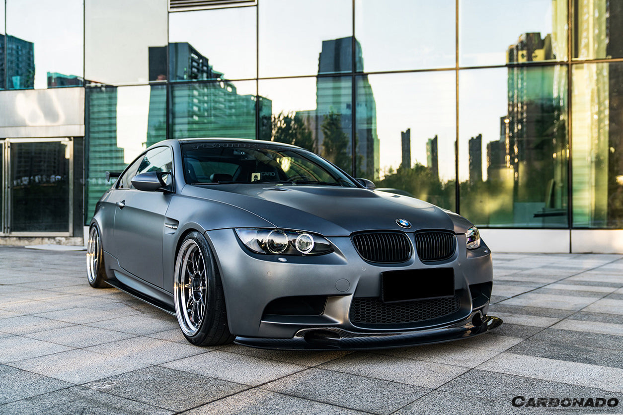 Carbonado 2008-2012 BMW M3 E90  E92  E93 GT4 Style Carbon Fiber Lip