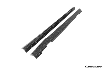 Faldones laterales de fibra de carbono para Mercedes Benz W204 C63 AMG Sedán (2008-2014)