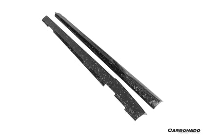 Faldones laterales de fibra de carbono para Mercedes Benz W204 C63 AMG Sedán (2008-2014)