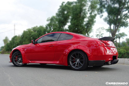 Carbonado 2008-2015 Infiniti G37S Coupe DE estilo alerón de fibra de carbono para maletero