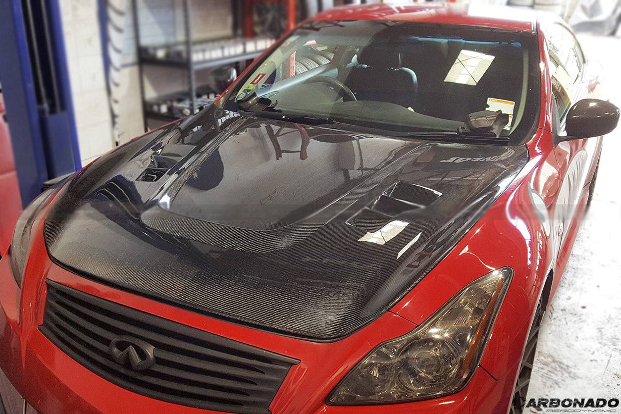 Carbonado 2008-2015 Infiniti G37S Coupe BS Style Hood