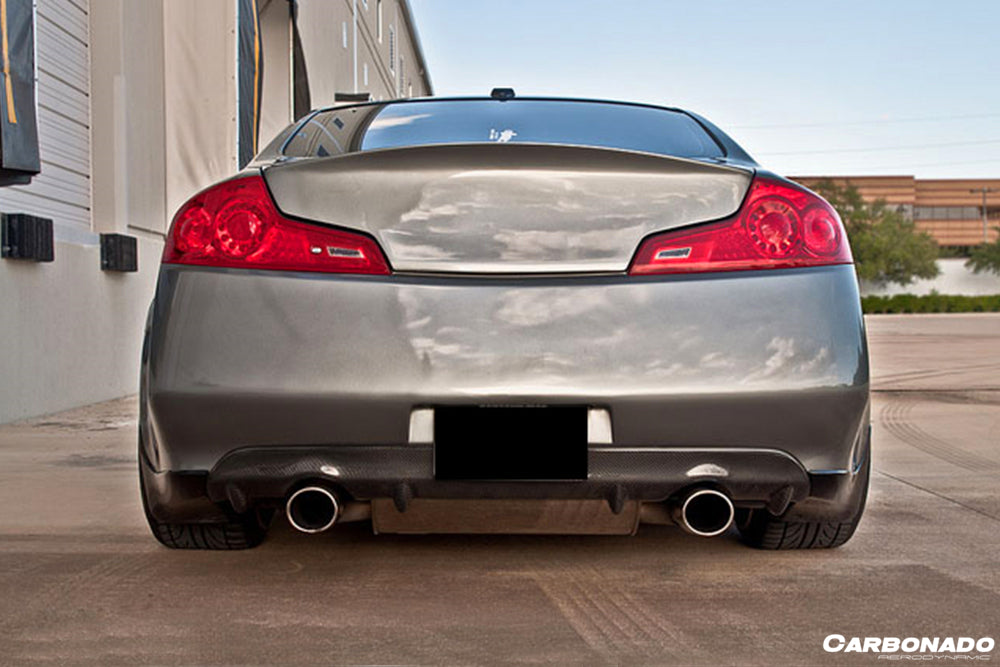 Carbonado 2008-2015 Infiniti G37s Coupe DTM-I Style Carbon Fiber Rear Lip