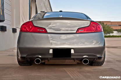 Carbonado 2008-2015 Infiniti G37s Coupe DTM-I Style Carbon Fiber Rear Lip