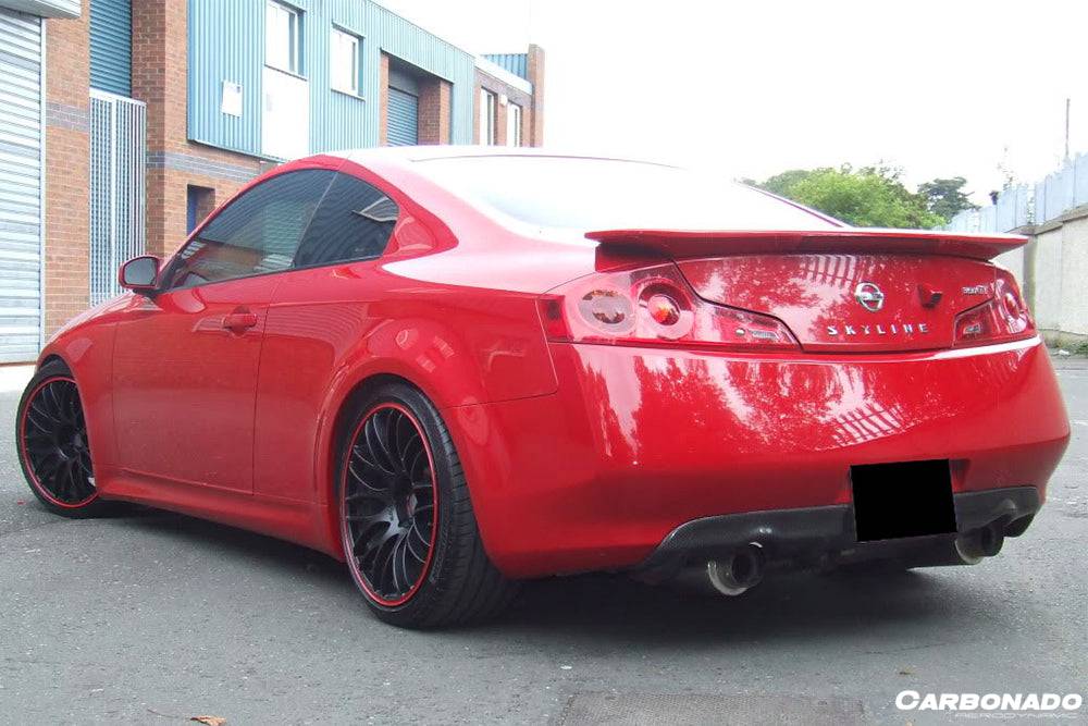 Carbonado 2008-2015 Infiniti G37s Coupe DTM-I Style Carbon Fiber Rear Lip