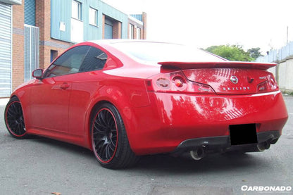 Carbonado 2008-2015 Infiniti G37s Coupe DTM-I Style Carbon Fiber Rear Lip