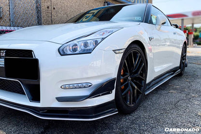 Carbonado VA-II Style Carbon Fiber Side Skirts Under Board | 2008-2016 Nissan GTR R35
