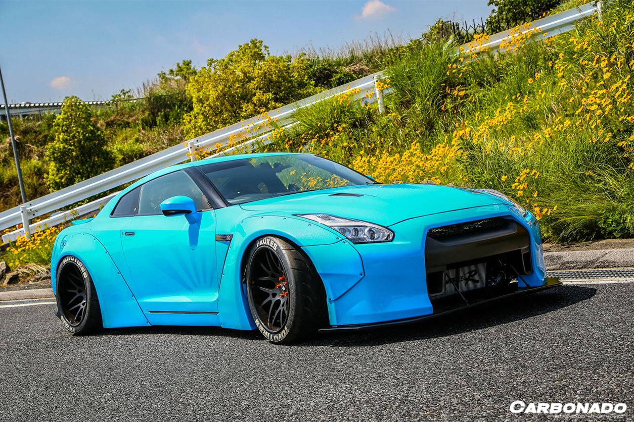 Carbonado 2008-2016 Nissan GTR R35 CBA DBA DE Style Wide Fender Flares