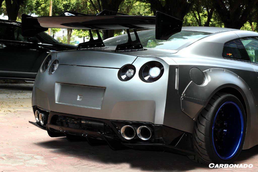 Carbonado 2008-2023 Nissan GTR R35 CBA    DBA    EBA DE Style Rear Diffuser