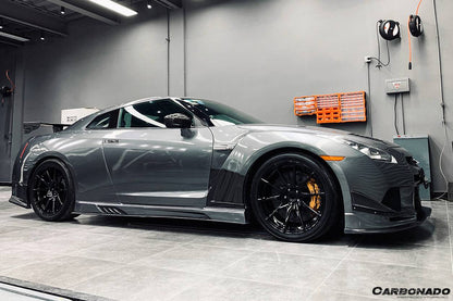 Carbonado VA Style Side Skirts | 2008-2023 Nissan GTR R35