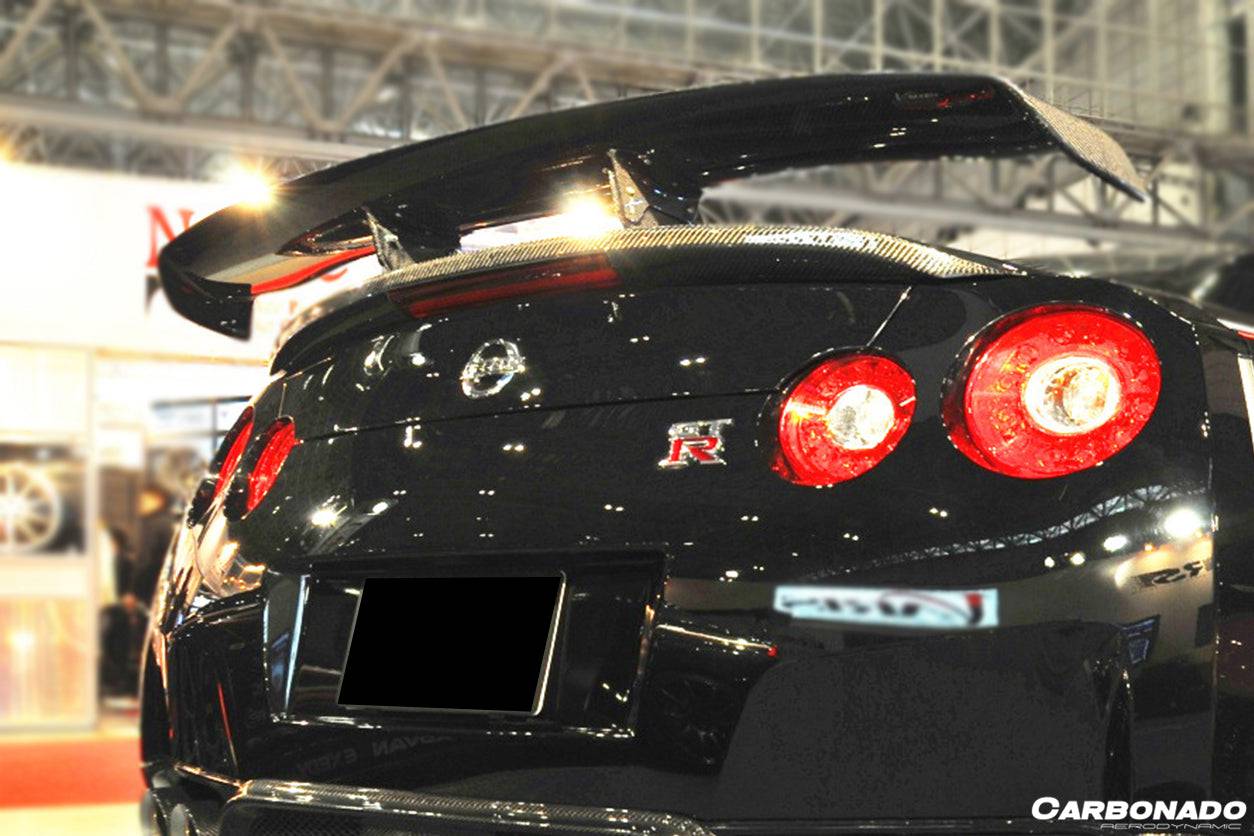Alerón de maletero estilo VA-II para Nissan GTR R35 CBA DBA EBA Carbonado 2008-2023