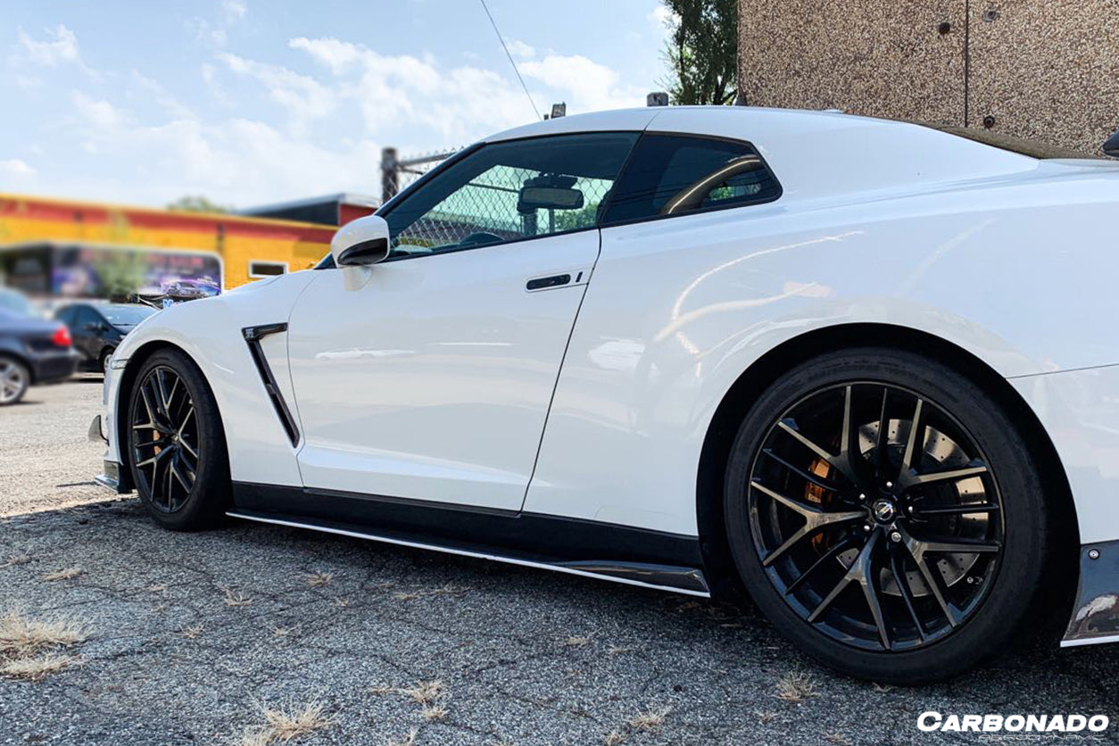 Carbonado VA-II Style Carbon Fiber Side Skirts Under Board | 2008-2016 Nissan GTR R35