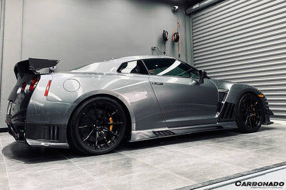 Carbonado VA Style Side Skirts | 2008-2023 Nissan GTR R35