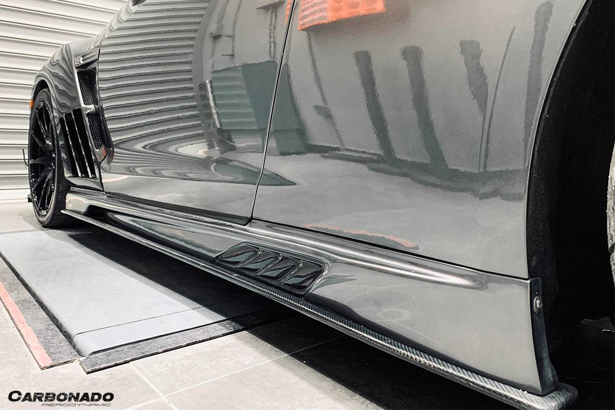 Carbonado VA Style Side Skirts | 2008-2023 Nissan GTR R35