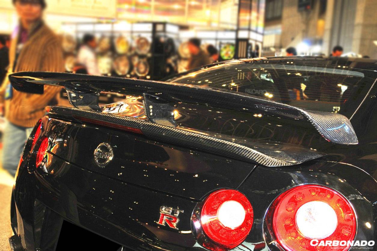 Alerón de maletero estilo VA-II para Nissan GTR R35 CBA DBA EBA Carbonado 2008-2023