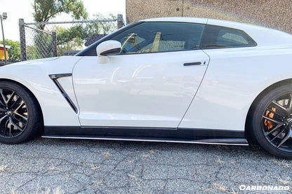 Carbonado VA-II Style Carbon Fiber Side Skirts Under Board | 2008-2016 Nissan GTR R35