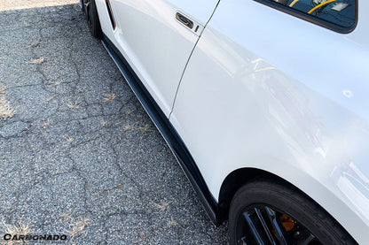 Carbonado VA-II Style Carbon Fiber Side Skirts Under Board | 2008-2016 Nissan GTR R35